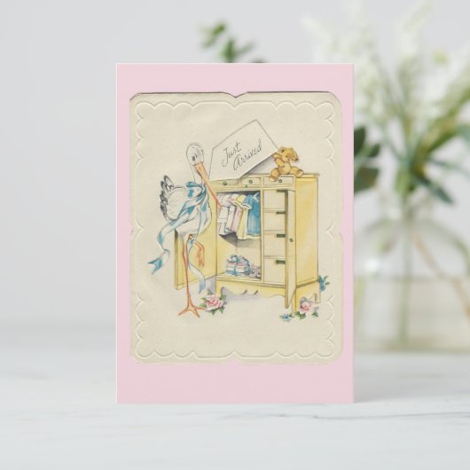  "Just Arrived" Aankondiging van de Geboorte van h (Staand voorkant)