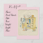 "Just Arrived" Aankondiging van de Geboorte van h (Voorkant / Achterkant)