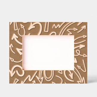 Just Arrows Etched Wooden Frame Engraved Frames Gegraveerde Lijstjes