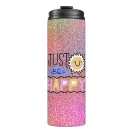 Just Be Happy Thermische Bekerglas Thermosbeker