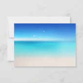 Just Beachy Huwelijks RSVP Sjabloon (Achterkant)