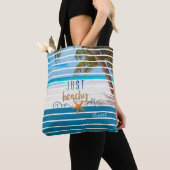 JUST BEACHY Tropical Beach Reizen Tote Bag (Dichtbij)
