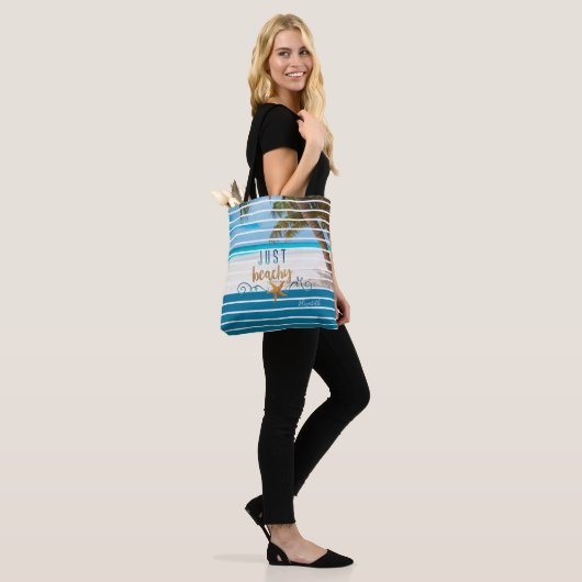 JUST BEACHY Tropical Beach Reizen Tote Bag (Op model)