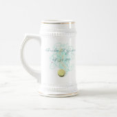 Just Beachy Wedding Stein met Shell en wervelingen Bierpul (Links)