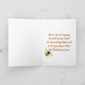 "Just Bee-Cause" Je bent zo lief wenskaart Kaart (Binnen)