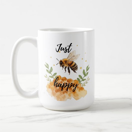 Just Bee Happy  Koffiemok (Links)