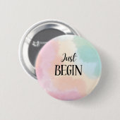 Just Begin Ronde Button 5,7 Cm (Voorkant /achterkant)