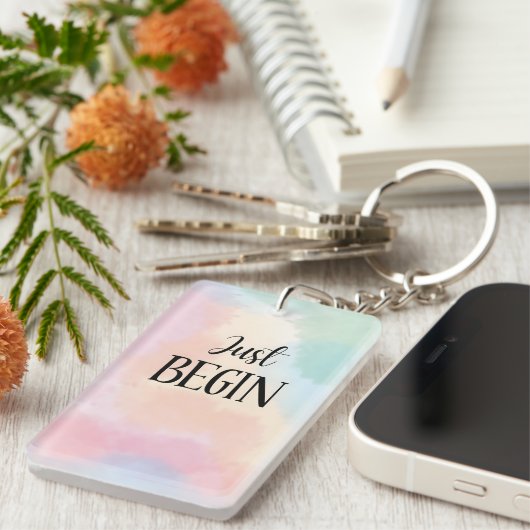 Just Begin Sleutelhanger (Voorkant Rechts)