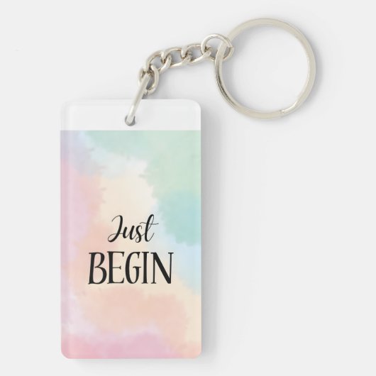 Just Begin Sleutelhanger (achterkant)