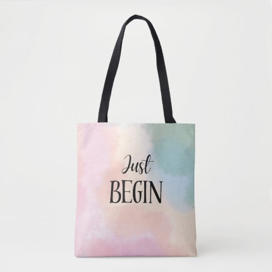 Just Begin Tote Bag (Voorkant)