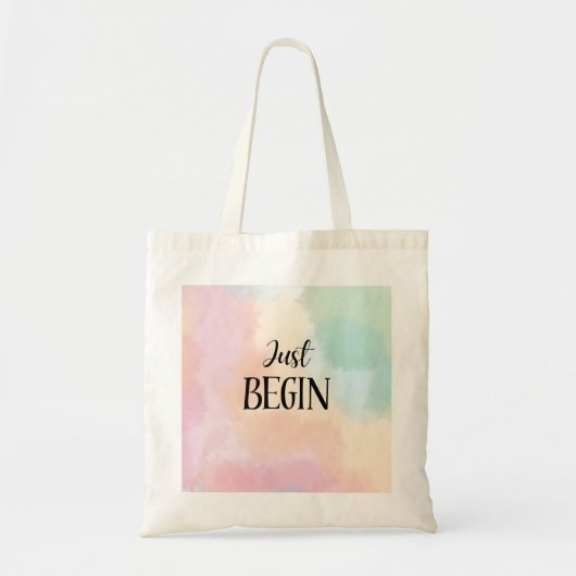Just Begin Tote Bag (Voorkant)