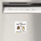 "Just Best Friends" Magnetcadeau Magneet (Insitu (Vaatwasser))