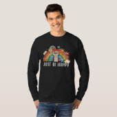Just Bi Happy Bisexual Pride March Bisexuality LGB T-shirt (Voorkant volledig)