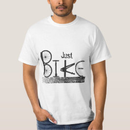 "Just Bike" Graffiti uit Bike Parts & Tire Tracks T-shirt