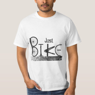 "Just Bike" Graffiti uit Bike Parts & Tire Tracks T-shirt