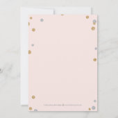 Just Blessed Foto Geboorteaankondiging Roze Bedankkaart (Achterkant)