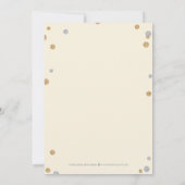 Just Blessed Photo Birth Announcement Cream Bedankkaart (Achterkant)