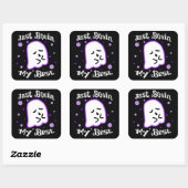 Just Booin My Best Square Sticker (Vel)