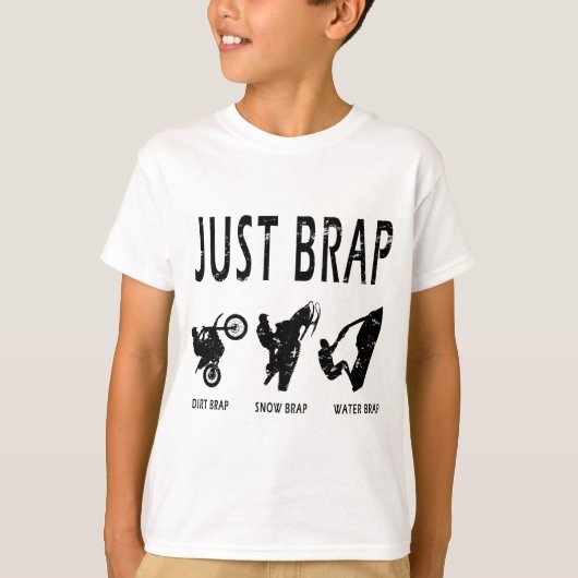 just-brap-black.png t-shirt (Voorkant)