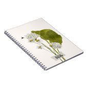 "Just Breathe" a Simple Minimalist Daisy Notebook Notitieboek (Rechterzijde)