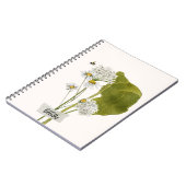 "Just Breathe" a Simple Minimalist Daisy Notebook Notitieboek (Linkerzijde)