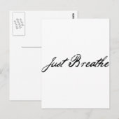 just-breathe briefkaart (Voorkant / Achterkant)