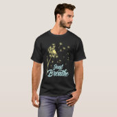 Just Breathe Dandelion Wildflower Botanical Nature T-shirt (Voorkant volledig)