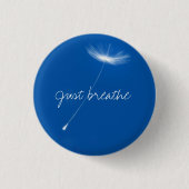 Just breathe - Dandelions floating Ronde Button 3,2 Cm (Voorkant)