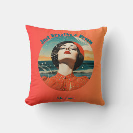Just Breathe & Dream Retro Me Tijd Kussen