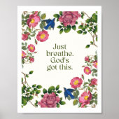 Just Breathe. God's Got This Poster (Voorkant)