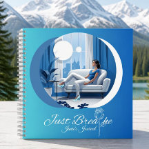 Just Breathe Hardcover Journal