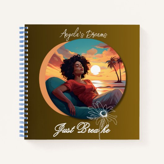 "Just Breathe" Journal Notitieboek (Voorkant)