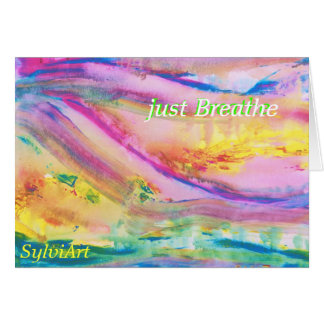 "just Breathe" kaart, copyright ©2011. SylviART