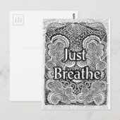 Just Breathe – Kalmerende Mandala-Geïnspireerd Briefkaart (Voorkant / Achterkant)