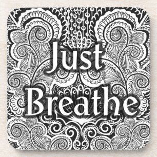 Just Breathe – Kalmerende Mandala-Geïnspireerd Drankjes Onderzetter