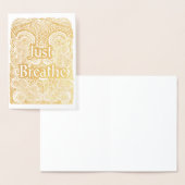Just Breathe – Kalmerende Mandala-Geïnspireerd Folie Kaarten (Display)
