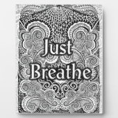 Just Breathe – Kalmerende Mandala-Geïnspireerd Fotoplaat (Voorkant)