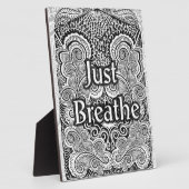 Just Breathe – Kalmerende Mandala-Geïnspireerd Fotoplaat (Zijkant)