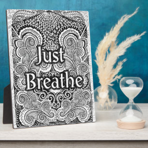 Just Breathe – Kalmerende Mandala-Geïnspireerd Fotoplaat