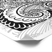 Just Breathe – Kalmerende Mandala-Geïnspireerd Poster (Hoek)