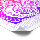 Just Breathe – Kalmerende Mandala-Geïnspireerd Poster (Hoek)