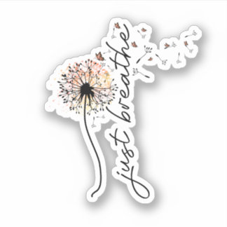 Just breathe sublimation sticker