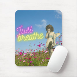 Just Breathe Vintage Engel Altered Art Muismat