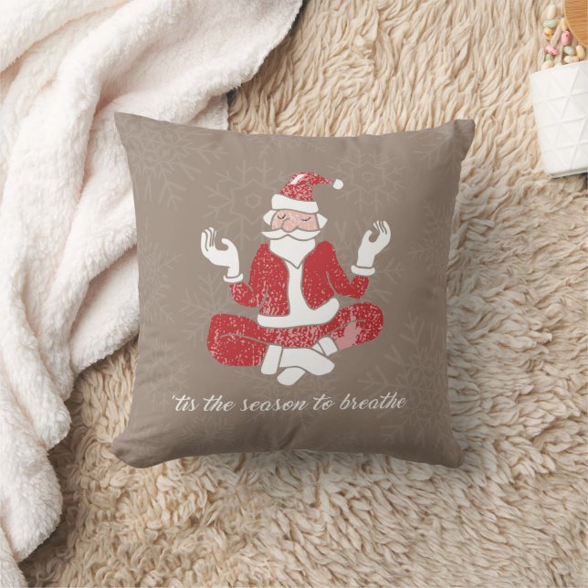 Just Breathe Yoga Santa Kussen (Deken)