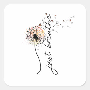 Just Breatme sublimation Vierkante Sticker