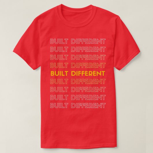 Just built Different Premium TShirt (Design voorkant)