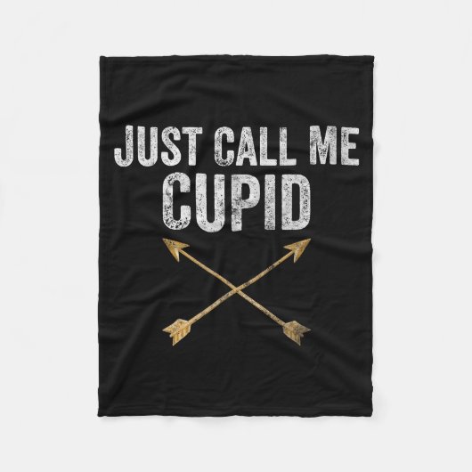 Just Call Me Cud Shirt Retro Arrow Valentine Day  Fleece Deken (Voorkant)