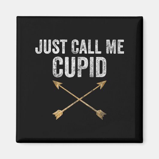Just Call Me Cud Shirt Retro Arrow Valentine Day  Magneet (Voorkant)