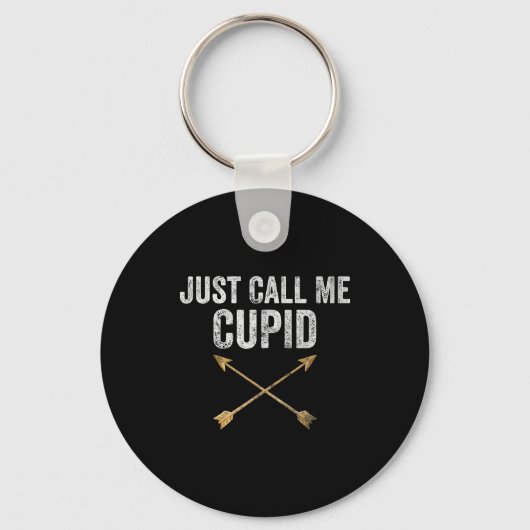 Just Call Me Cud Shirt Retro Arrow Valentine Day  Sleutelhanger (Voorkant)