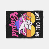 Just Call Me Cud Valentine Cute Arrow Heart Couple Fleece Deken (Voorkant (Horizontaal))